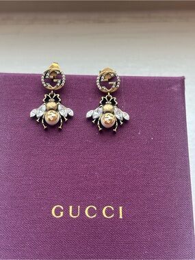 Gucci GG Bee Drop Earrings